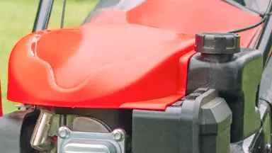 mowing lawn
