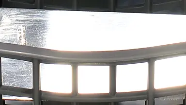 KitchenAid KDTE404DSS with a knife