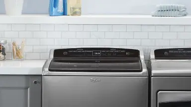 The Whirlpool WTW7500GC adds style to any laundry room