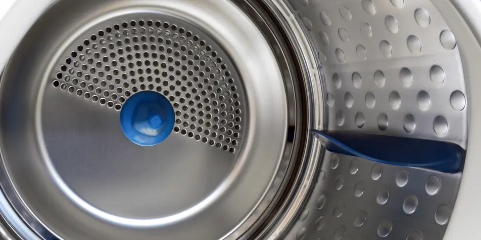 The interior of a conventional dryer
