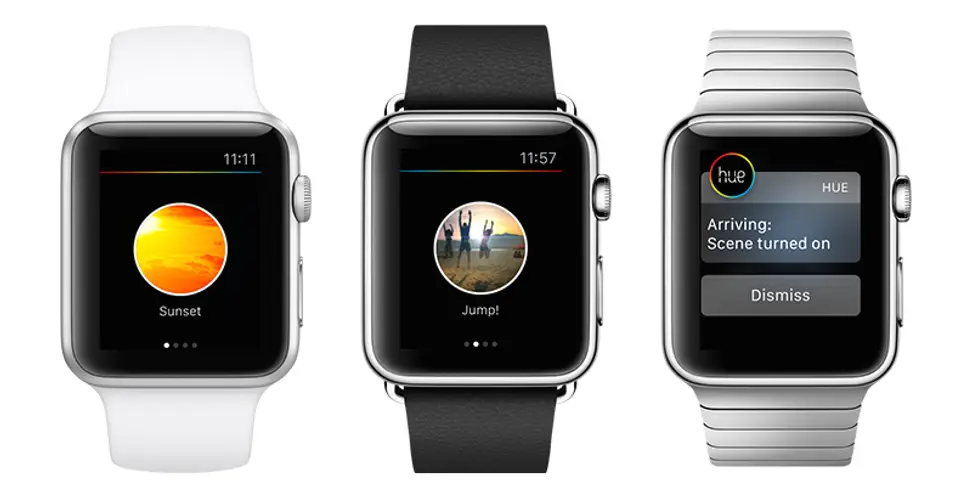 The Philips Hue app for Apple Watch