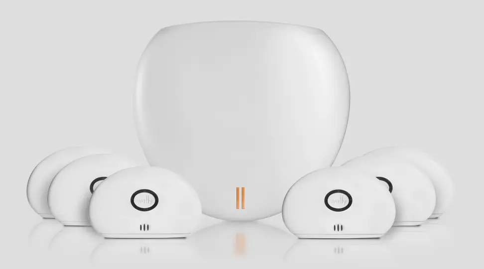 The WallyHome hub and sensors