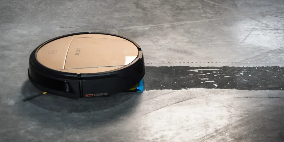 The Ecovacs Deebot D83 basking in the sun.