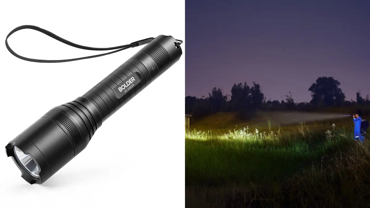 anker bolder lc90 2-cell rechargeable flashlight manual Flashlight, IPX5 Water-Resistant, Zoomable, LED Torch (for Camping and Hiking) with Super Bright 900 Lumens CREE LED, 5 Light Modes: Amazon.com: Tools & Home Improvement Up to 21 hours (low mode) run The Anker Bolder LC90 Rechargeable