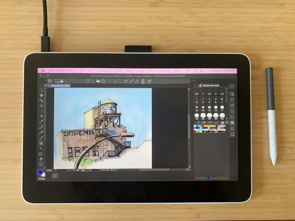 wacom One Pen display 13 touch 液晶タブレット Wacom One 13 Touch review: A new drawing tablet with screen and