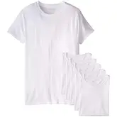 Product image of Fruit of the Loom Men's Dual Defense White Crew Neck T-Shirts, 6 Pack [Women's TBRN]