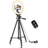Product image of Sensyne 10-inch Ring Light with Tripod