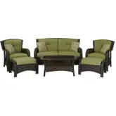 Product image of Hanover Strathmere 6-Piece Outdoor Patio Conversation Set