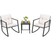 Product image of Greesum Rocking Wicker Bistro Set