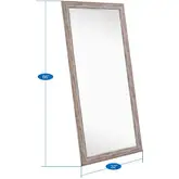 Product image of Naomi Home Rustic Full-Length Floor Mirror