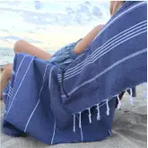 Product image of Aysesa Sandproof Turkish Beach Towel w/Pocket