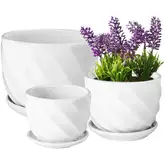 Product image of Yingerhuan Set of 3 Ceramic Flower Pots