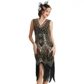 Product image of Babeyond Women’s Knee-Length Flapper Dress