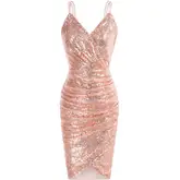 Product image of Grace Karin Sequin Wrap Dress