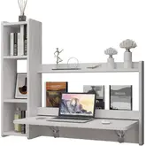 Product image of Pmnianhua Folding Desk with Shelves 