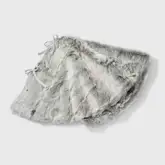 Product image of Gray Faux Fur Christmas Tree Skirt