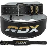 Product image of RDX Weight Lifting Belt, Cowhide Leather, 4” Padded Lumbar Back Support