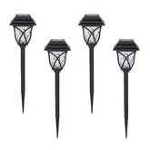 Product image of Harbor Breeze 5-Lumen Black Solar LED Outdoor Path Light