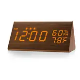 Product image of Jall Wooden Digital Alarm Clock 
