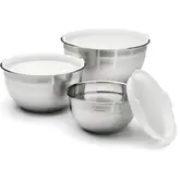 Product image of Cuisinart Stainless Steel Mixing Bowls with Lids, Set of 3