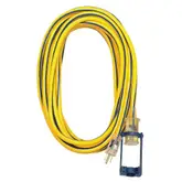 Product image of Voltec 12/3 SJTW Outdoor Extension Cord with E-Zee Lock and Lighted End, 50-Foot