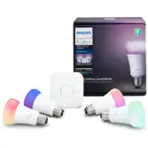 Product image of Philips Hue White and Color Ambiance A19 Starter Kit (Gen 3, Bluetooth)