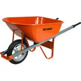 Product image of True Temper 6 cu. ft. Wheelbarrow w/ Steel Handles and Flat-Free Tire