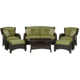 Product image of Hanover Strathmere 6-Piece Outdoor Patio Conversation Set