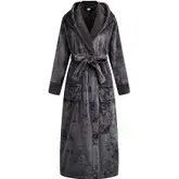 Product image of Richie House Women's Long Plush Fleece Robe with Hood