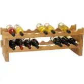 Product image of Oceanstar 18-Bottle Stackable Bamboo Wine Rack