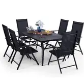Product image of Phi Villa Patio Dining Set (Black Textilene)