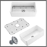 Product image of SG2D Fireclay Farmhouse Apron Kitchen Sink