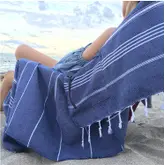 Product image of Aysesa Sandproof Turkish Beach Towel w/Pocket