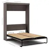 Product image of Pemberly Row Full Wall Bed in Bark Gray