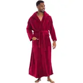 Product image of Alexander Del Rossa Men’s Fleece Robe with Hood