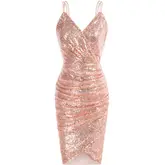 Product image of Grace Karin Sequin Wrap Dress