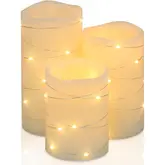 Product image of H-Blossom Embedded String-Light Flameless Candles 