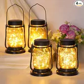 Product image of NEEMO 4-Pack Solar Mason Jar Lights 