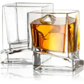 Product image of JoyJolt Carre Square Scotch Glasses