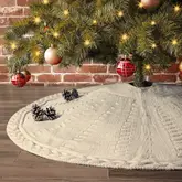 Product image of Cable Knitted Christmas Tree Skirt