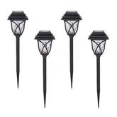 Product image of Harbor Breeze 5-Lumen Black Solar LED Outdoor Path Light