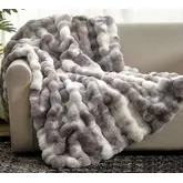 Product image of Cozy Bliss Bubble Faux Fur Throw Blanket