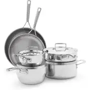Product image of Sur La Table Classic 5-Ply Stainless Steel 10-Piece Cookware Set
