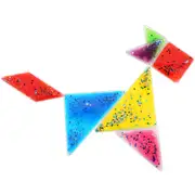 Product image of Busy Fingers Glittery Tangram Gel Puzzle