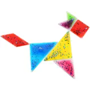 Product image of Busy Fingers Glittery Tangram Gel Puzzle