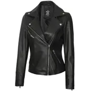 Product image of Angel Jackets Asymmetrical Biker Real Leather Jacket