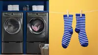 dryer and outdoor clothesline