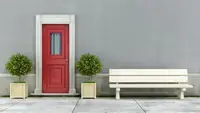 some front door paint colors can enhance architectural elements