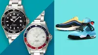 Watches and sneakers.