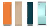 Four column refrigerators in a row